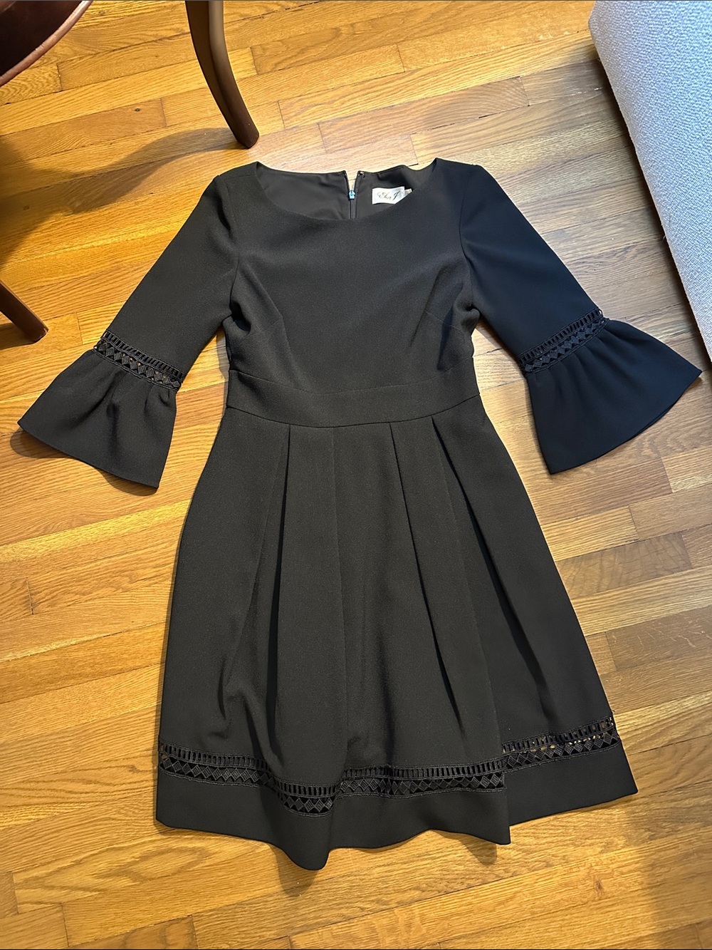 Eliza J black flare dress
